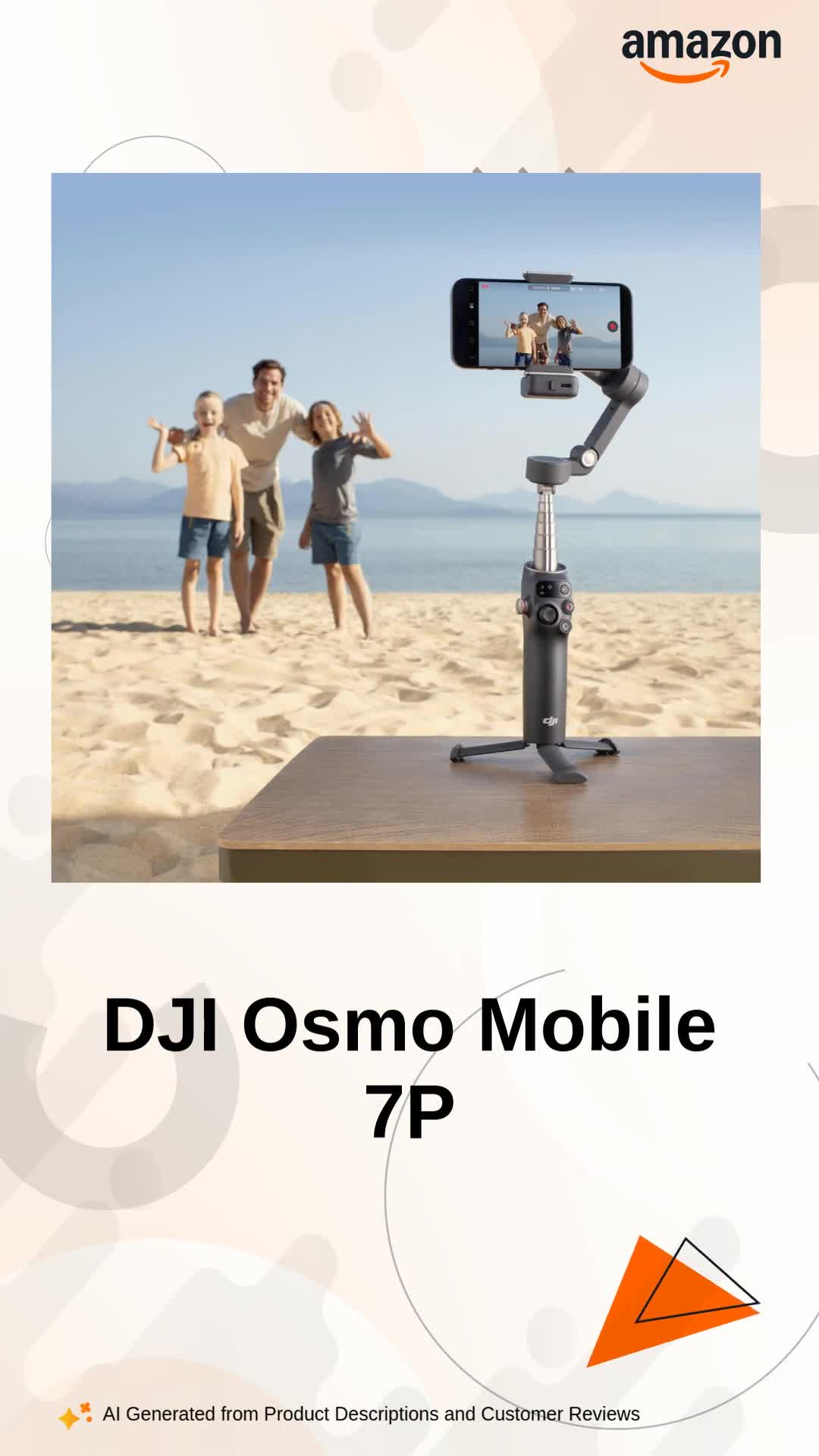 DJI Osmo Mobile 7P Gimbal Stabilizer For Iphone,Android,Native